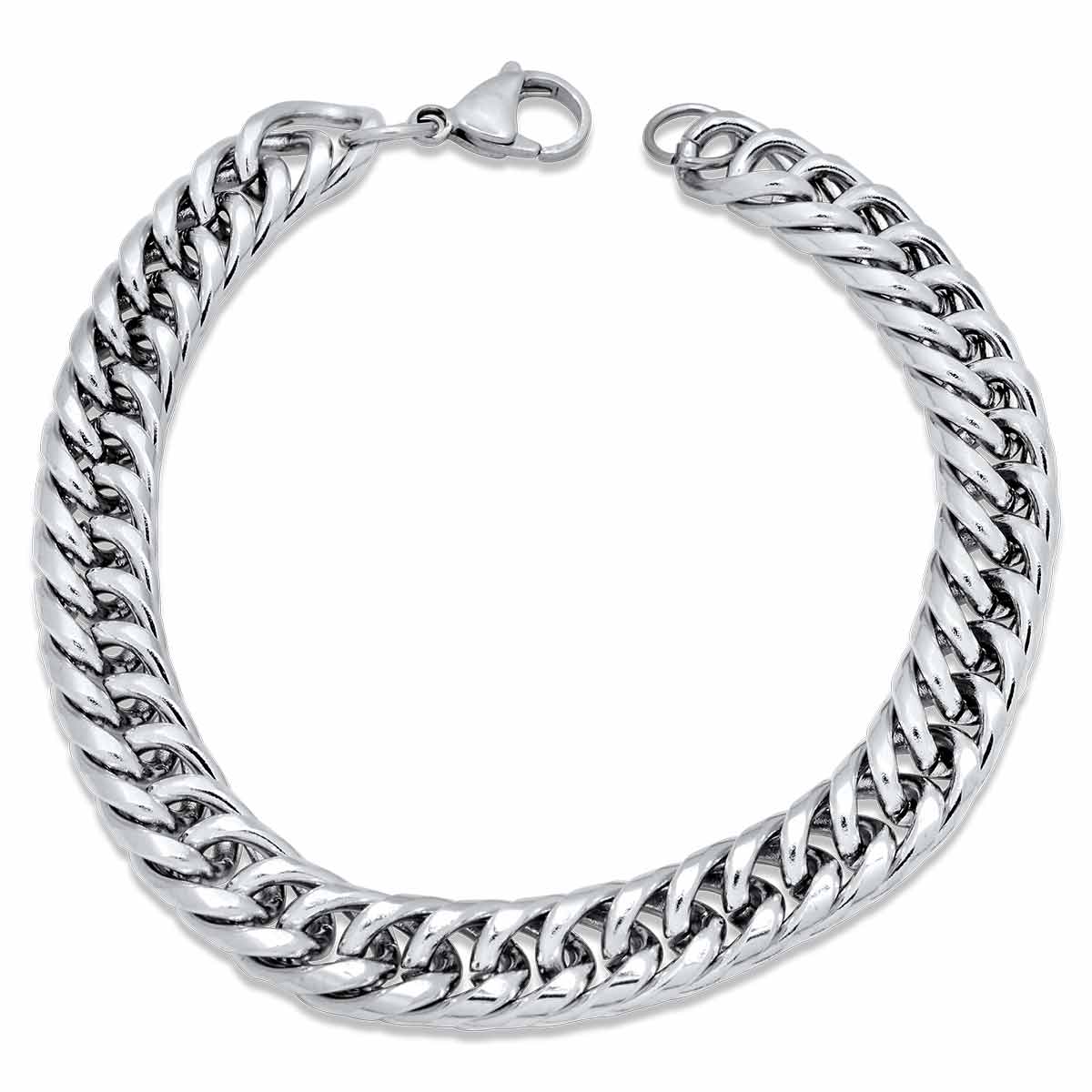 Cubano Silver Bracelet 9MM Βραχιόλι από ανοξείδωτο ατσάλι 316L